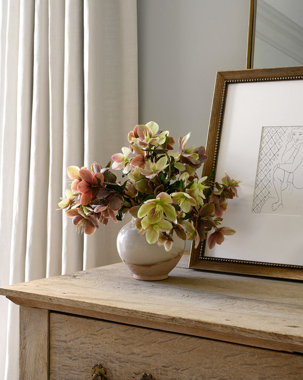 White Washed Ceramic Pot