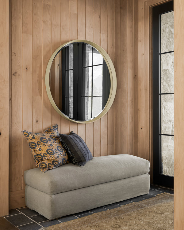 Macy Slipcovered Ottoman