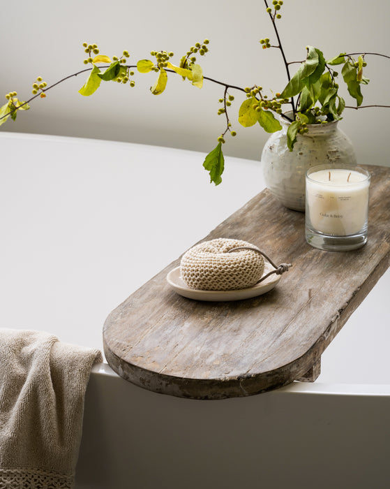 Live Edge Bath Caddy – Crafted of Light and Lumber