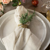 Botanical Brass Napkin Ring (Set of 4)