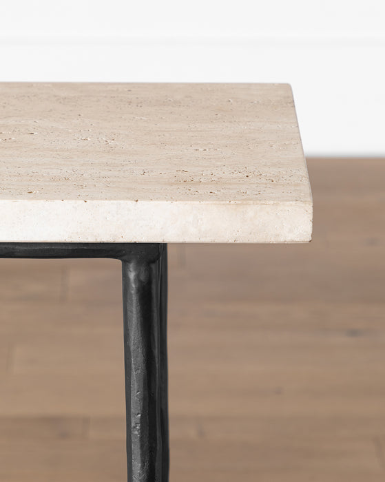 Travertine Console