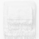Una White Fringe Bath Collection