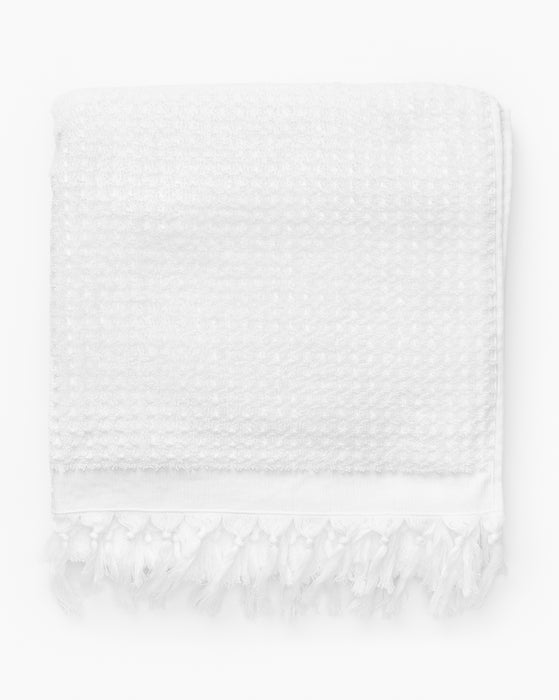 Una White Fringe Bath Collection