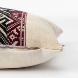 Vintage Black Tribal Print Pillow Cover No. 4