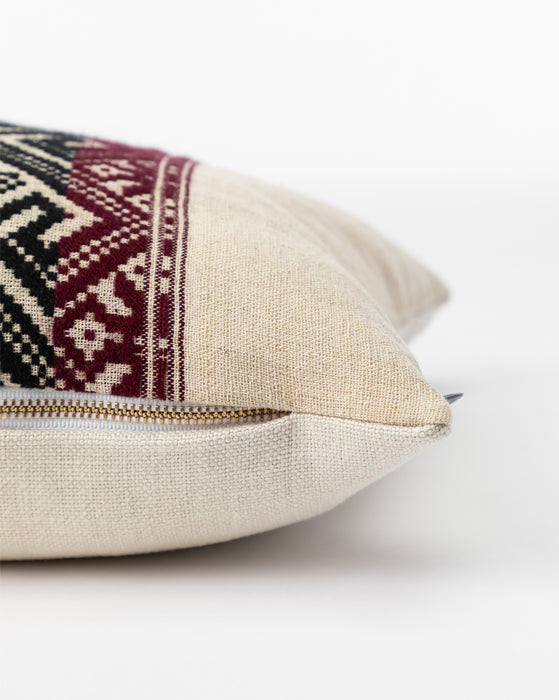 Vintage Black Tribal Print Pillow Cover No. 4