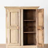 Vintage Bleached Oak Armoire