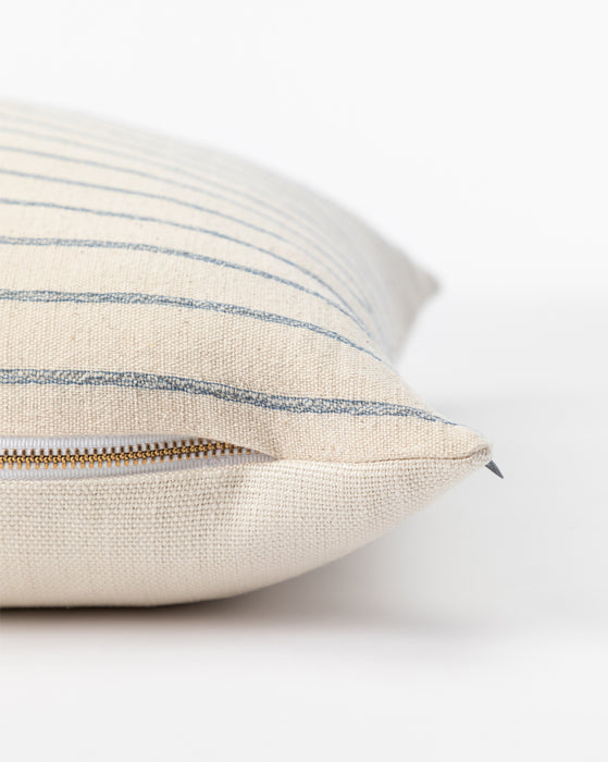 Vintage Blue Stripe Pillow Cover No. 3