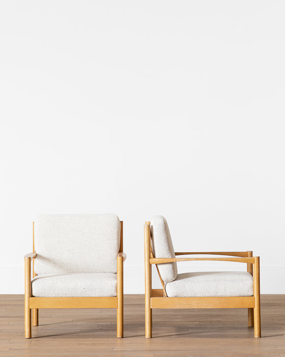 Vintage Boucle Chairs Set of 2 McGee Co