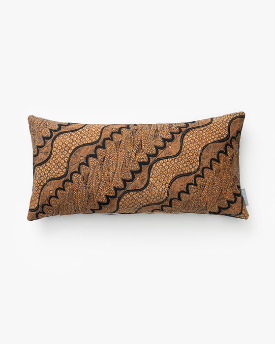 Vintage Brown Diagonal Pattern Pillow Cover No. 5
