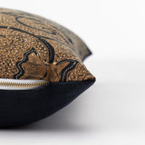 Vintage Brown Leaf Pillow Cover No. 4