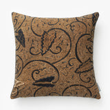 Vintage Brown Leaf Pillow Cover No. 4