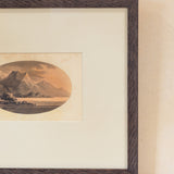 Vintage Etched Mountain