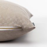Vintage Gray Crosshatch Pillow Cover No. 1