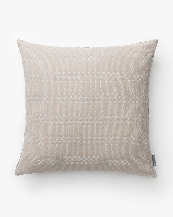 Vintage Gray Crosshatch Pillow Cover No. 1