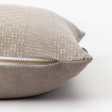 Vintage Gray Crosshatch Pillow Cover No. 4