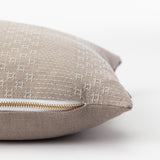 Vintage Gray Crosshatch Pillow Cover No. 5