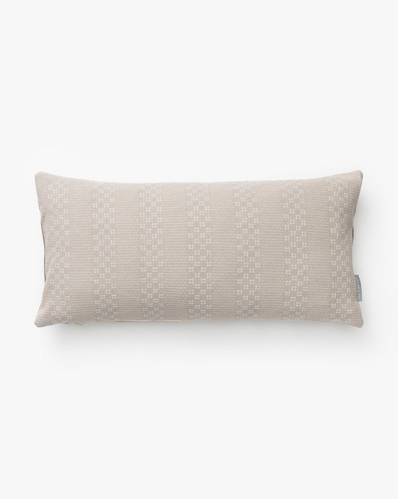 Vintage Gray Crosshatch Pillow Cover No. 5