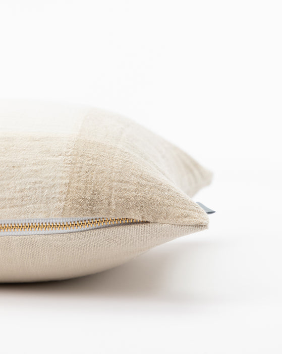 Vintage Natural Plaid Pillow Cover No. 1