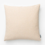Vintage Orange Waffle Check Pillow Cover No. 1