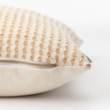 Vintage Orange Waffle Check Pillow Cover No. 2