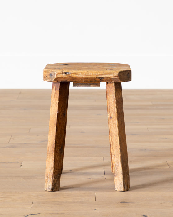 Vintage Pine Stool McGee Co