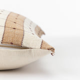 Vintage Tan Check Pillow Cover No. 2
