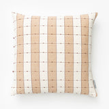 Vintage Tan Check Pillow Cover No. 3