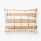 Vintage Tan Check Pillow Cover No. 7