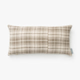 Vintage Taupe Plaid Pillow Cover No. 2