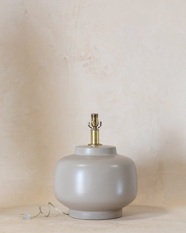 Vintage Taupe Table Lamp Base