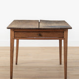 Vintage Wooden Farm Table with Drawer