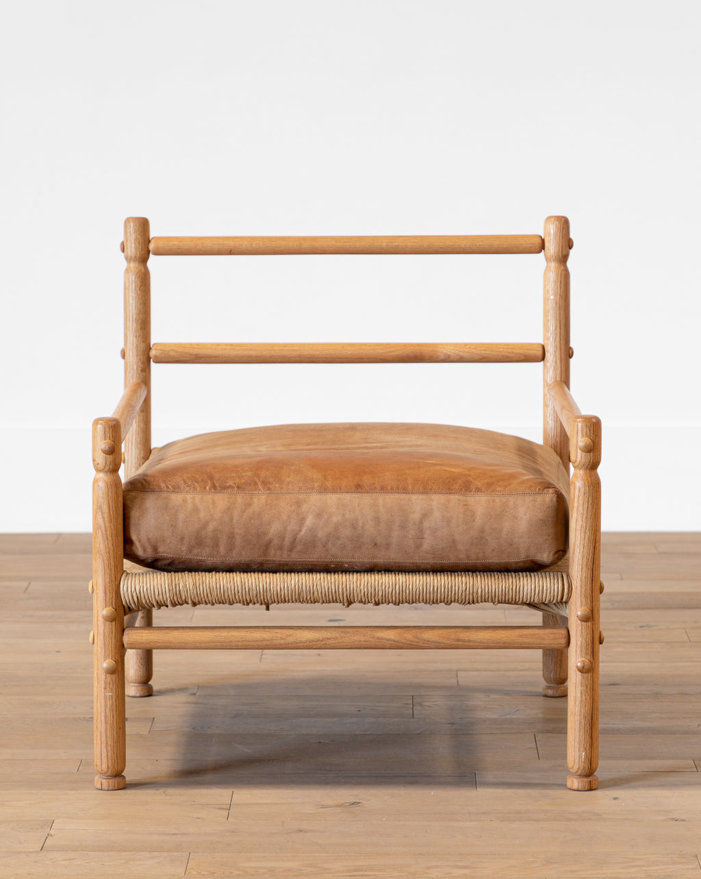 Vintage woven on sale chair