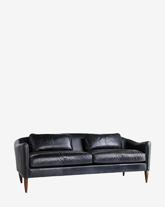 Black hotsell leather lounger