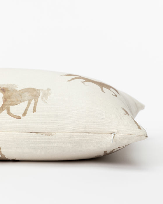 Watercolor Horses Pillow Cover