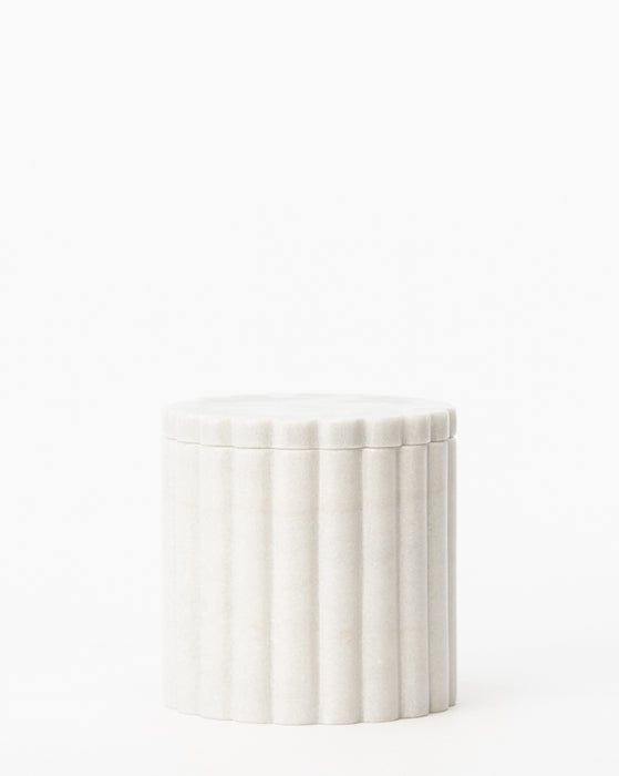 White Marble Canister