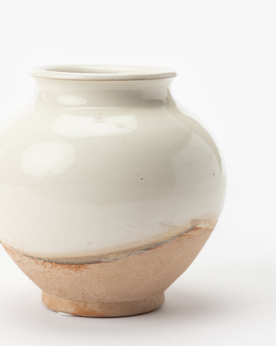 White Washed Ceramic Pot