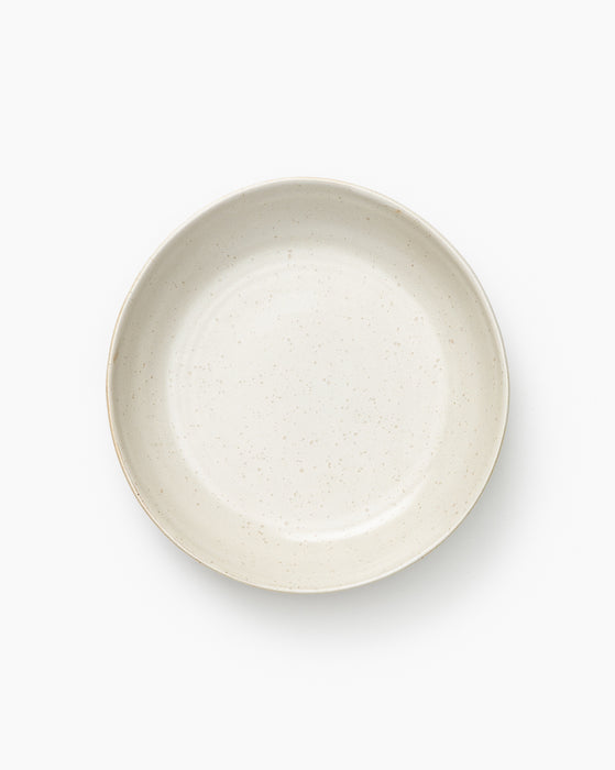 White & Gray Speckled Porcelain Bowl