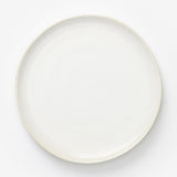 White & Gray Speckled Porcelain Dinner Plate