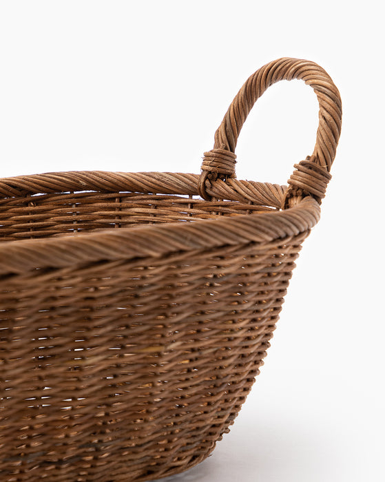 Organic Teak Wood Basket – McGee & Co.