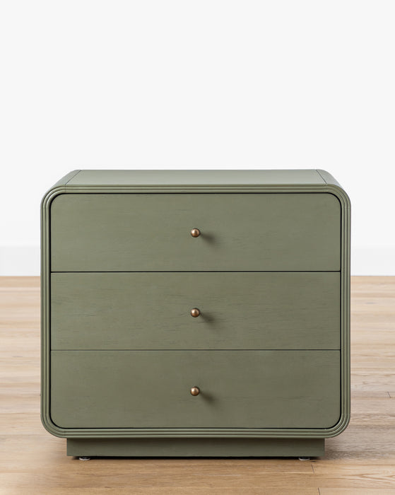 green nightstand, modern nightstand