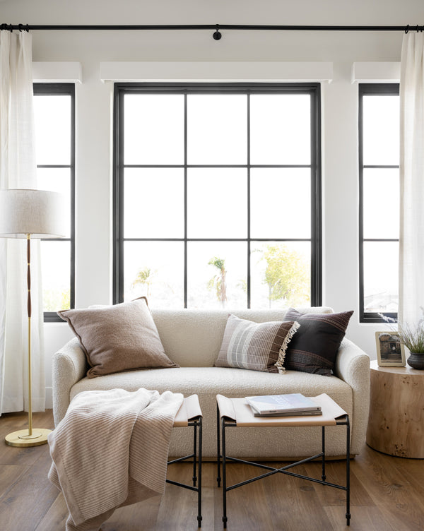 Edwin Leather Ottoman