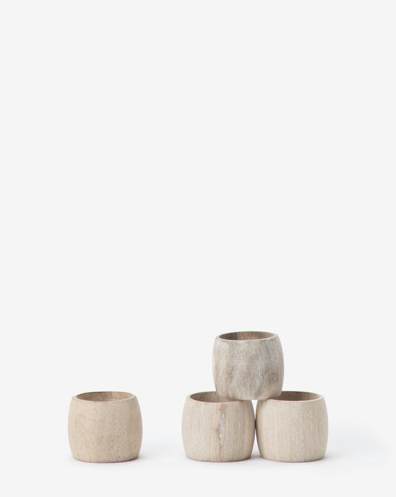 Wooden Napkin Rings (Set of 4)
