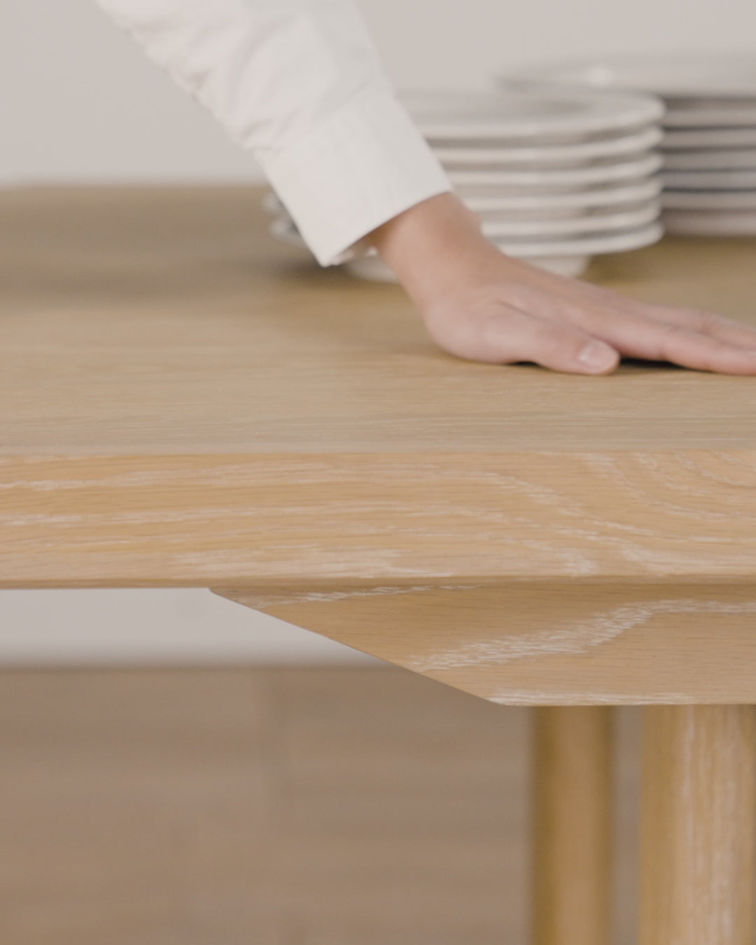 Oak Dining Table with Extension - McGee & Co.