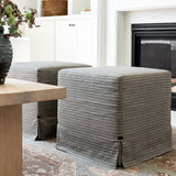 Sophie Slipcover Ottoman
