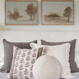 Hazelton Mushroom Fringed Pillow Cover