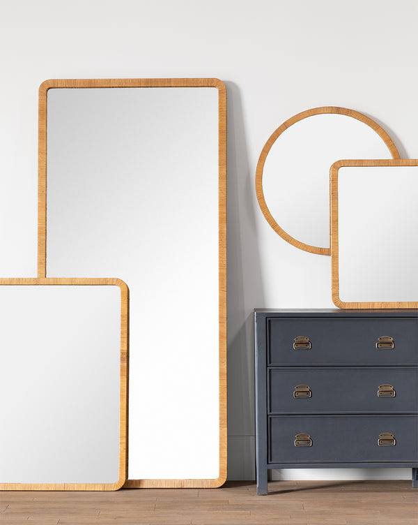 Jovie Woven Rectangle Mirror